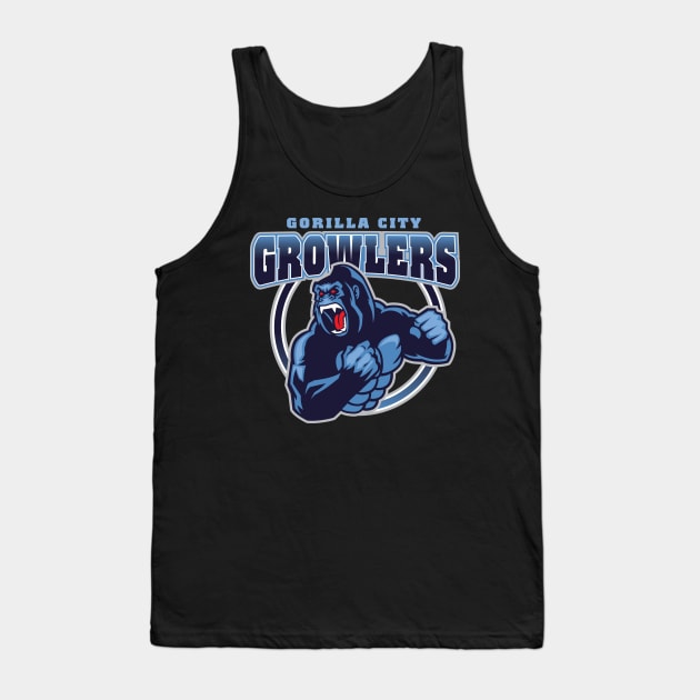 Gorilla City Growlers Tank Top by MindsparkCreative